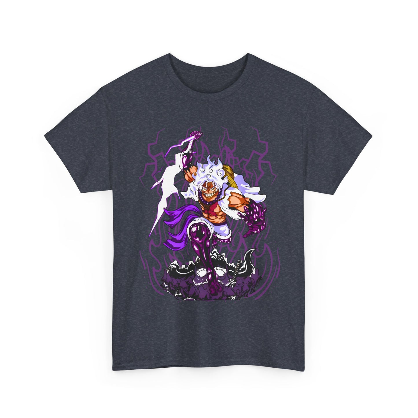 Luffy Gear 5 One Piece T-Shirt – 100% Cotton Anime Tee for Straw Hat Fans