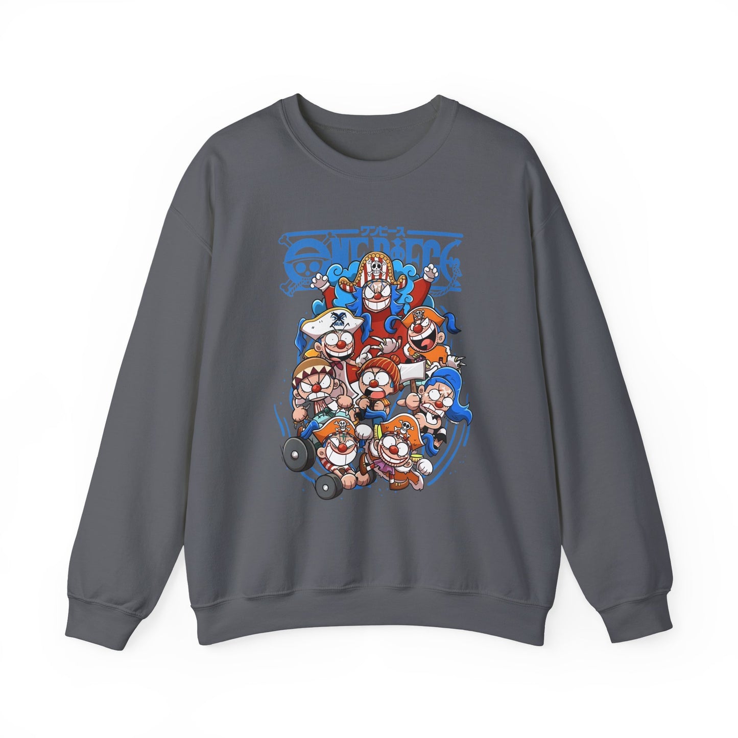 Buggy the Star Clown One Piece Sweatshirt – 100% Cotton Anime Pullover for One Piece Fans