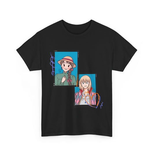 Sophie and Howl T-Shirt – 100% Cotton Studio Ghibli Shirt for Anime Lovers