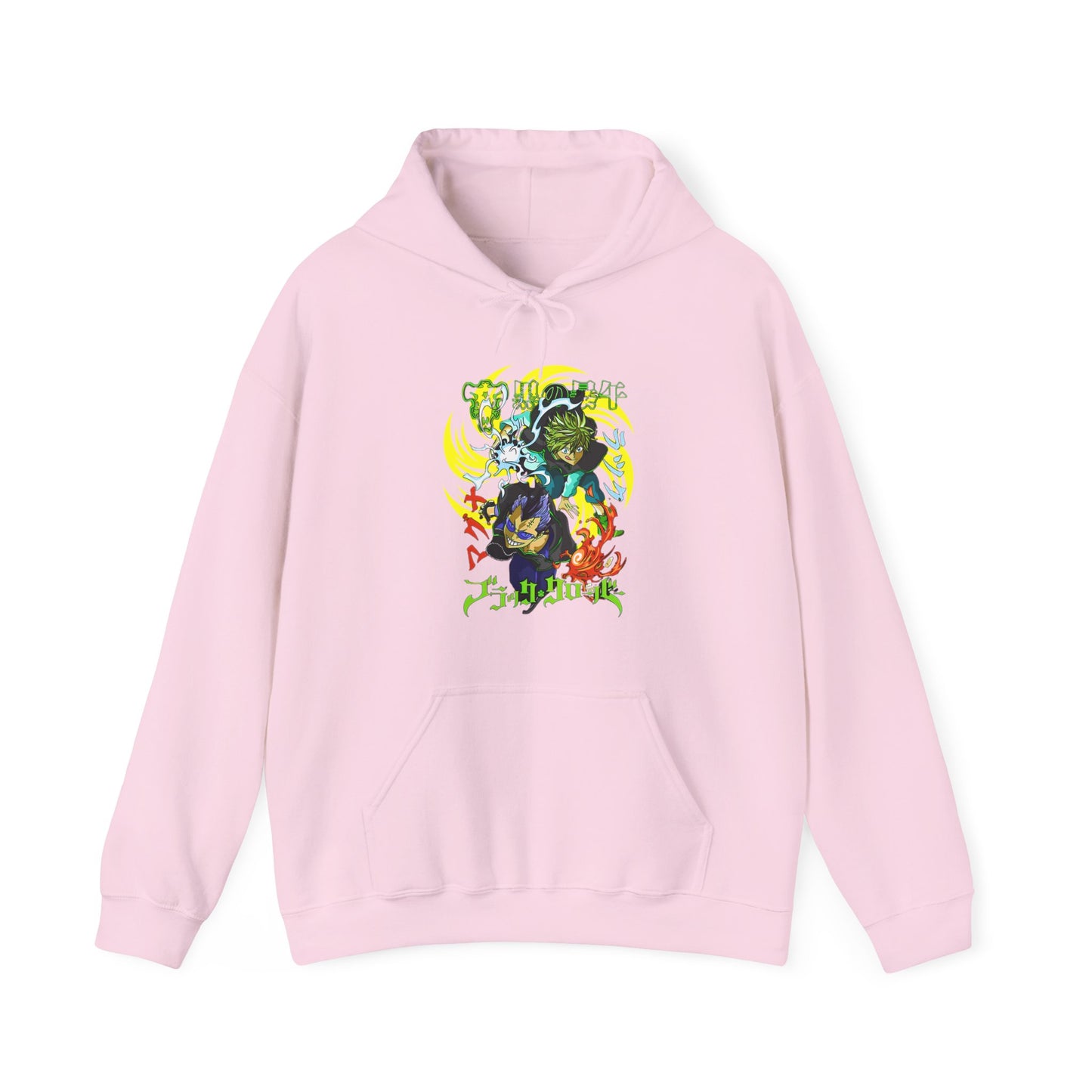 Magna and Luck Black Clover Hoodie – 100% Cotton Anime Pullover for Black Bulls Fans