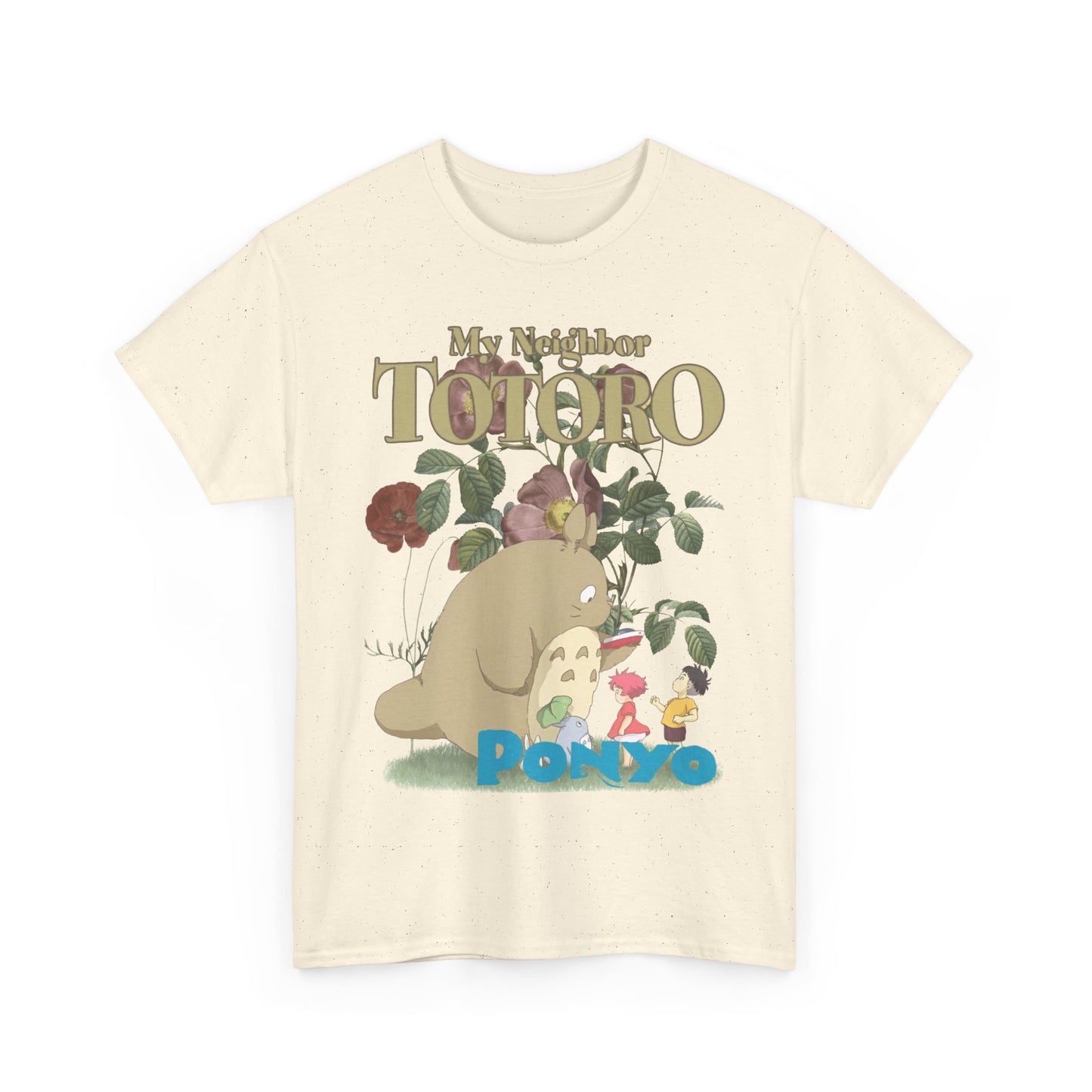 Totoro and Ponyo T-Shirt 100% Cotton Studio Ghibli Anime Tee