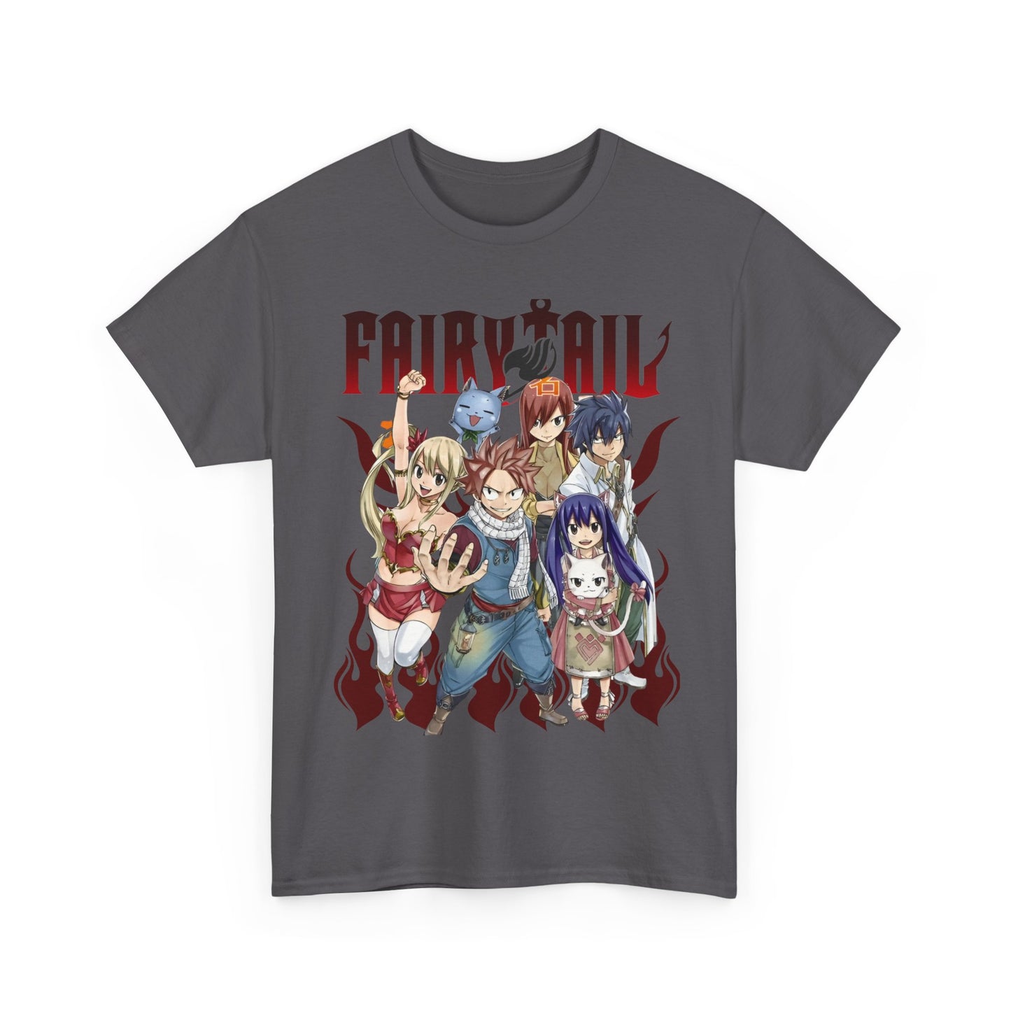 Natsu Dragneel Fairy Tail T-Shirt – 100% Cotton Anime Tee Featuring the Fire Dragon Slayer