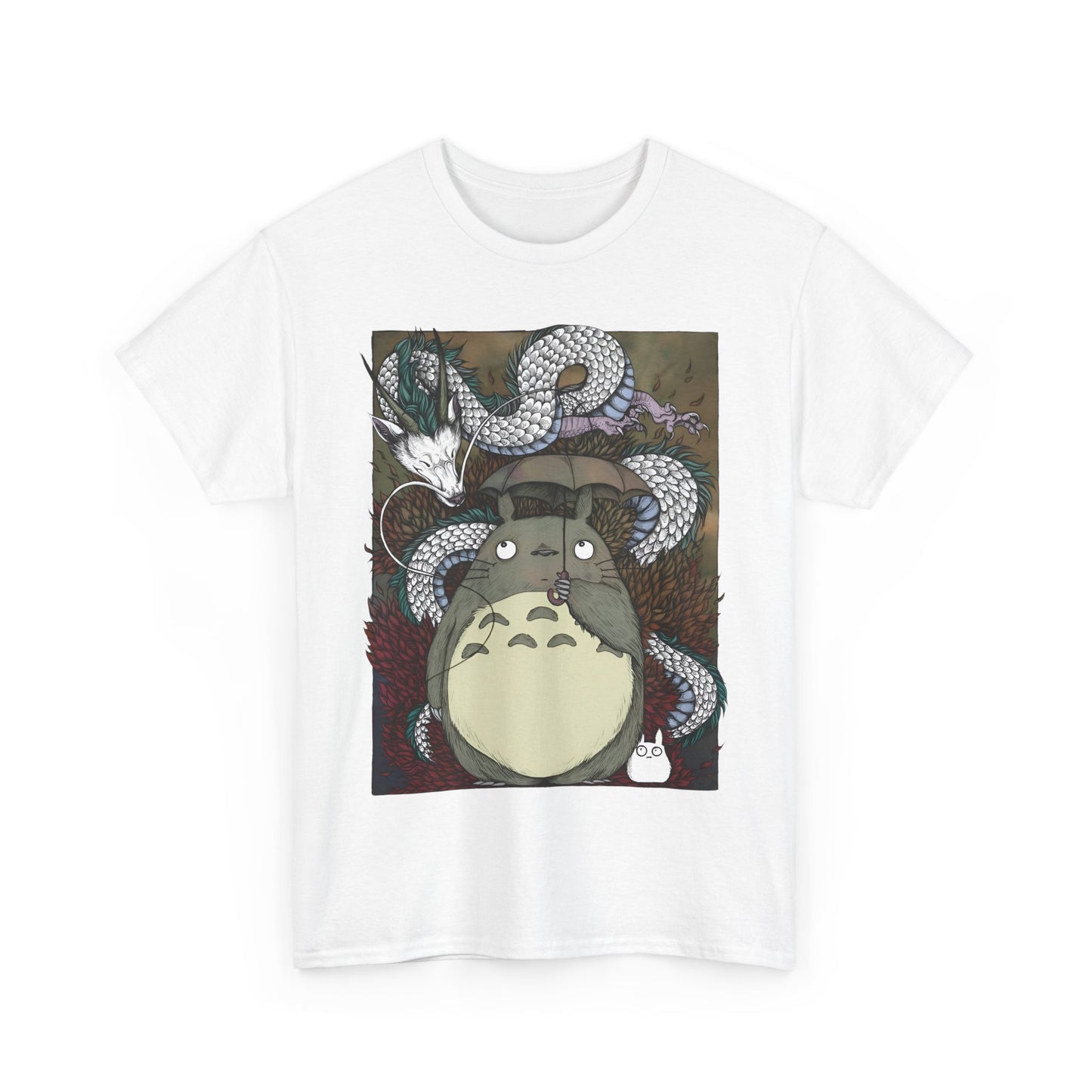 Totoro Haku Dragon T-Shirt | 100% Cotton Studio Ghibli Anime Tee