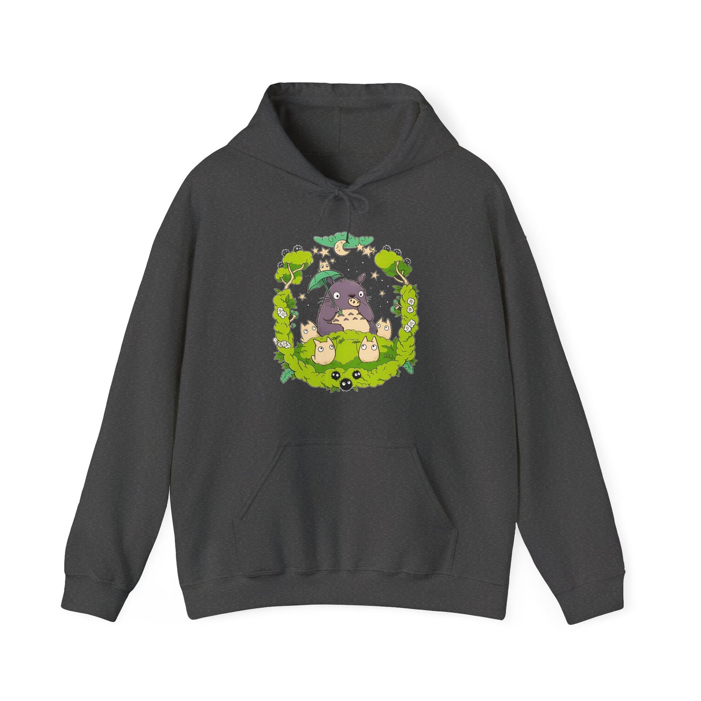 Totoro Forest Magic Hoodie – 100% Cotton Studio Ghibli Hoodie Inspired by My Neighbor Totoro