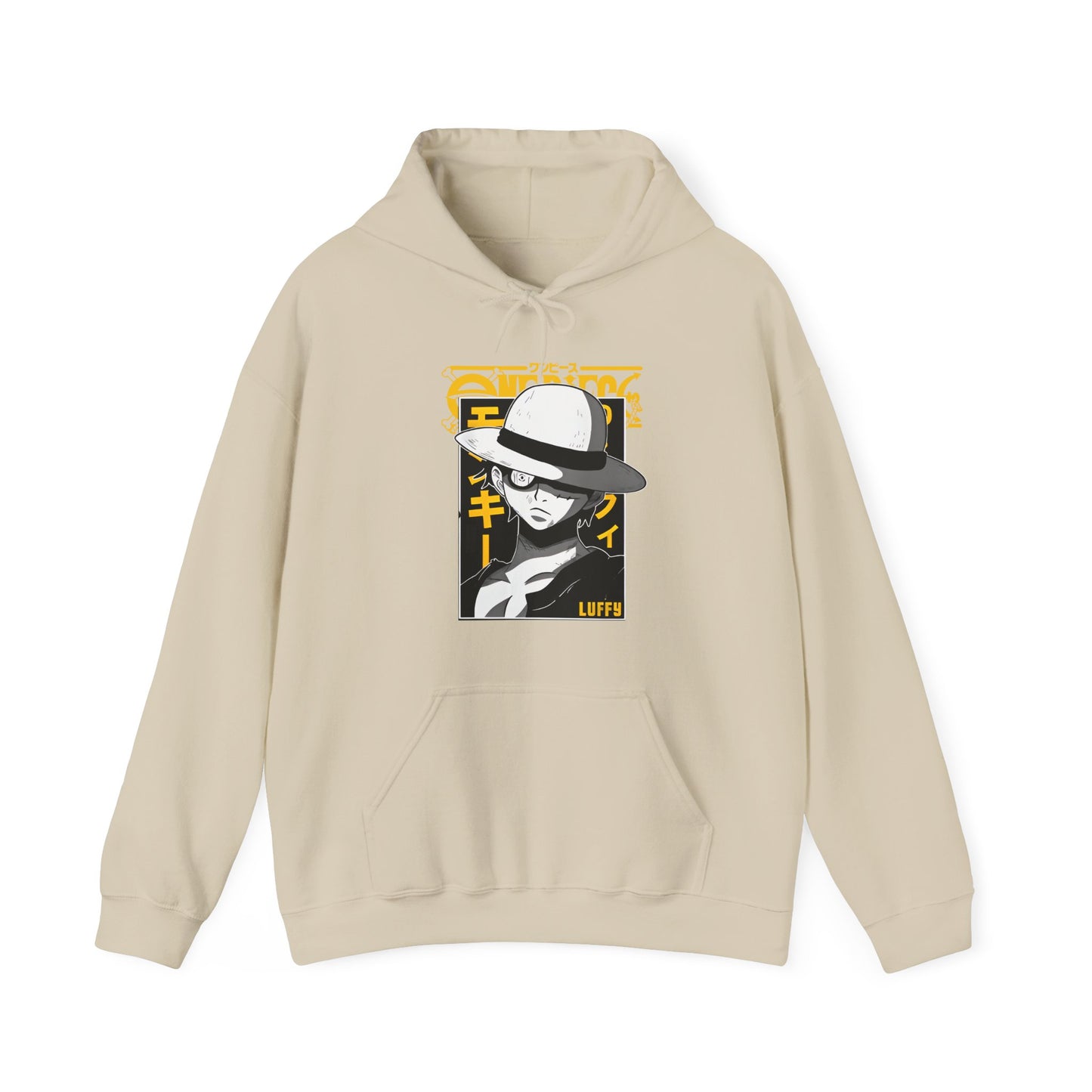 Luffy One Piece Hoodie – 100% Cotton Anime Hoodie for Straw Hat Pirates Fans