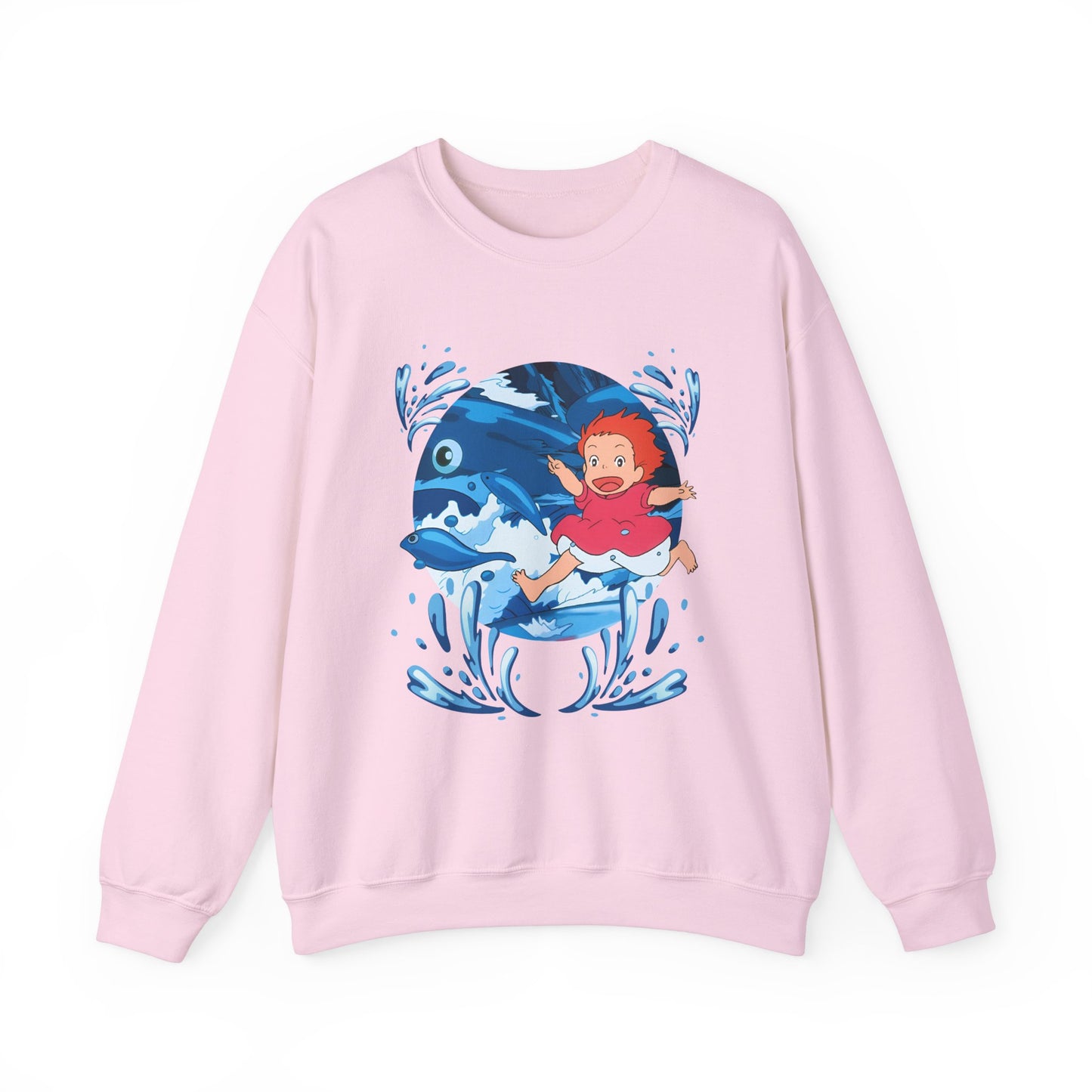 Ponyo Studio Ghibli Sweatshirt – Cozy 100% Cotton Anime Pullover for Ghibli Fans