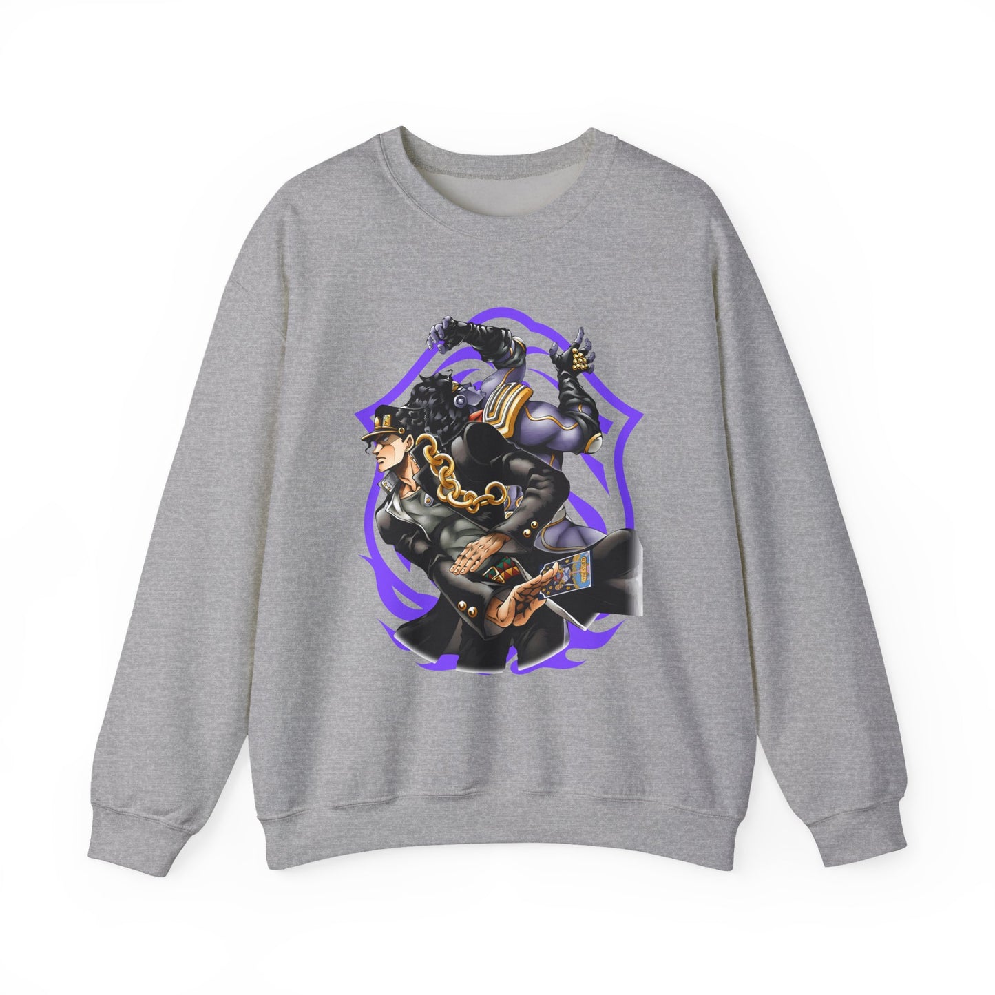Jotaro Kujo Sweatshirt – 100% Cotton JoJo's Bizarre Adventure Anime Pullover