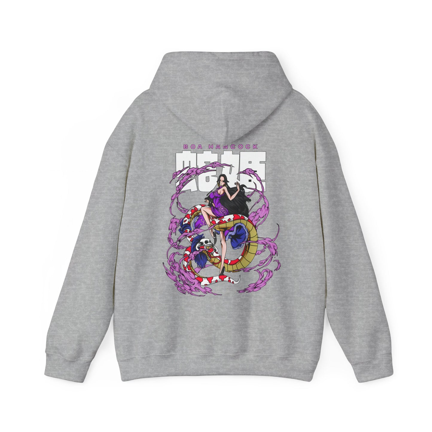 Boa Hancock Back Print Hoodie – 100% Cotton One Piece Anime Sweatshirt