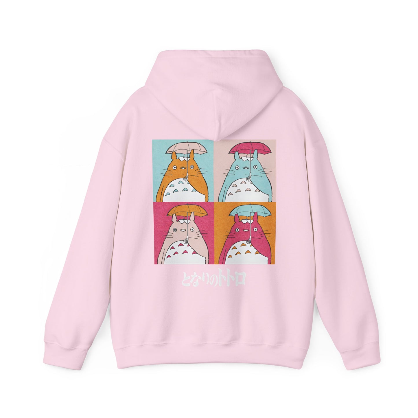 Totoro Aesthetic Art Collage Back Print Hoodie – 100% Cotton Studio Ghibli Inspired Hoodie