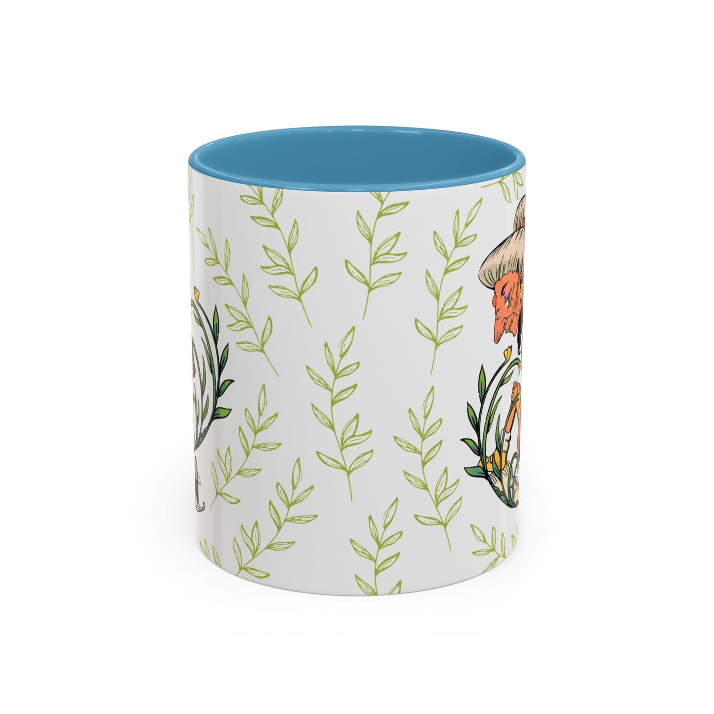 Spirited Away Chihiro Accent Mug – Studio Ghibli Coffee Cup with Colored Handle – 11oz & 15oz Ceramic Anime Gift