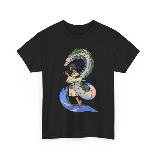 Haku Spirited Away T-Shirt – 100% Cotton Anime Tee for Studio Ghibli Fans
