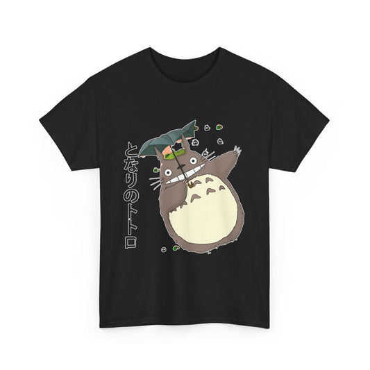 Totoro Funny Face T-Shirt – 100% Cotton Cute Anime Shirt for Studio Ghibli Fans