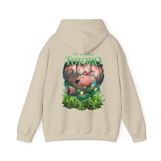 My Neighbor Totoro Dream Back Print Hoodie – 100% Cotton Anime Pullover for Studio Ghibli Fans