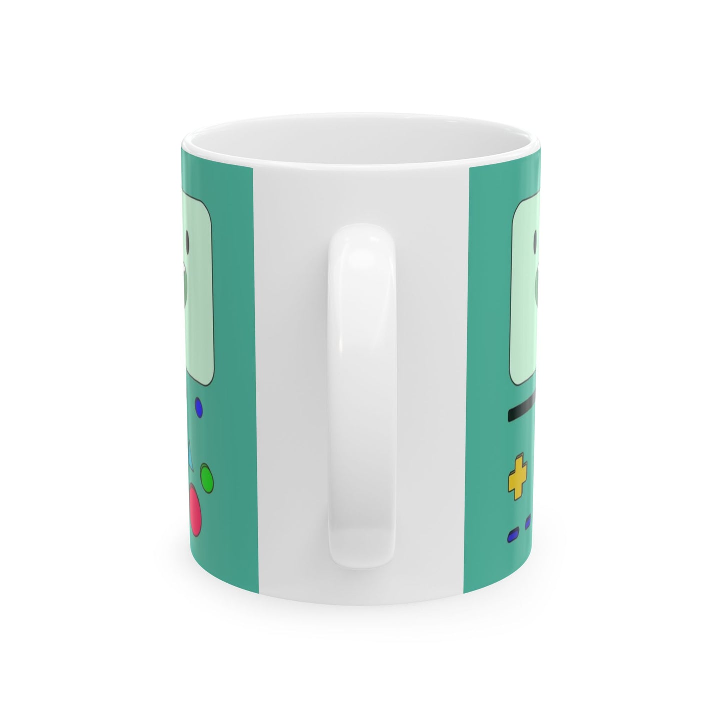 BMO Adventure Time Mug – Beemo Ceramic Coffee Cup – 11oz & 15oz Gift for Cartoon Fans