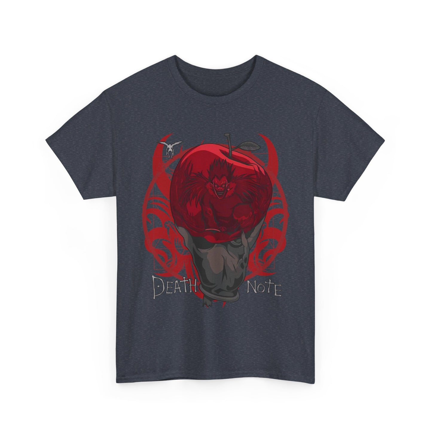 Death Note Apple T-Shirt – 100% Cotton Anime Tee Featuring Ryuk’s Iconic Red Apple