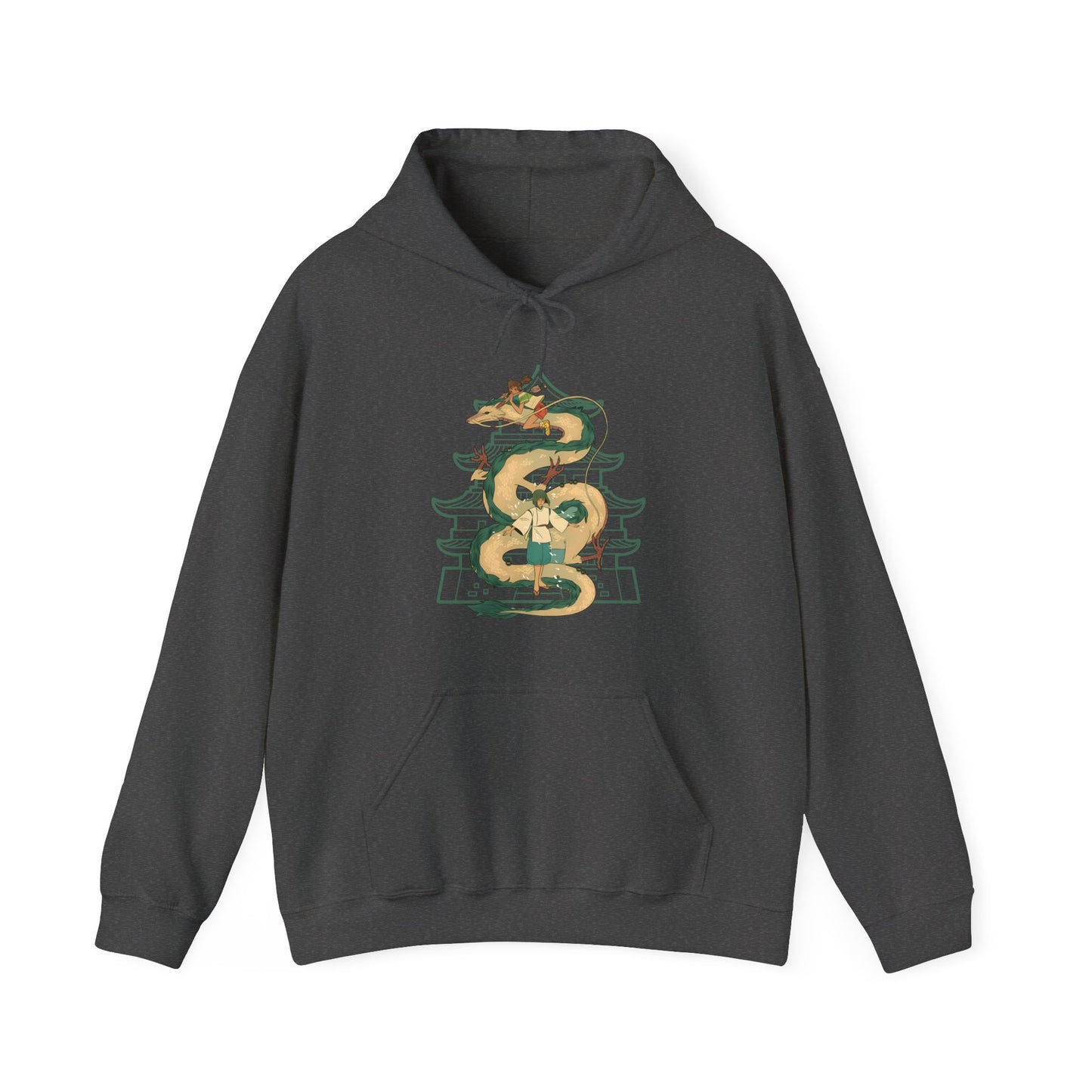 Haku Spirited Away Hoodie – 100% Cotton Anime Hoodie for Studio Ghibli Fans
