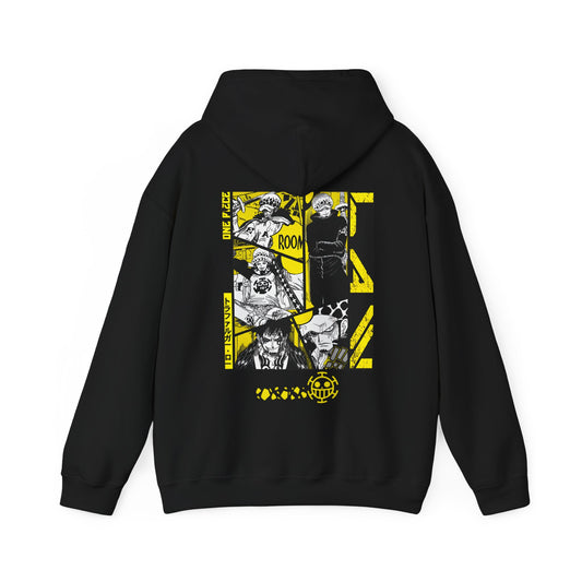 Trafalgar Law One Piece Hoodie with Back Print – 100% Cotton Anime Hoodie