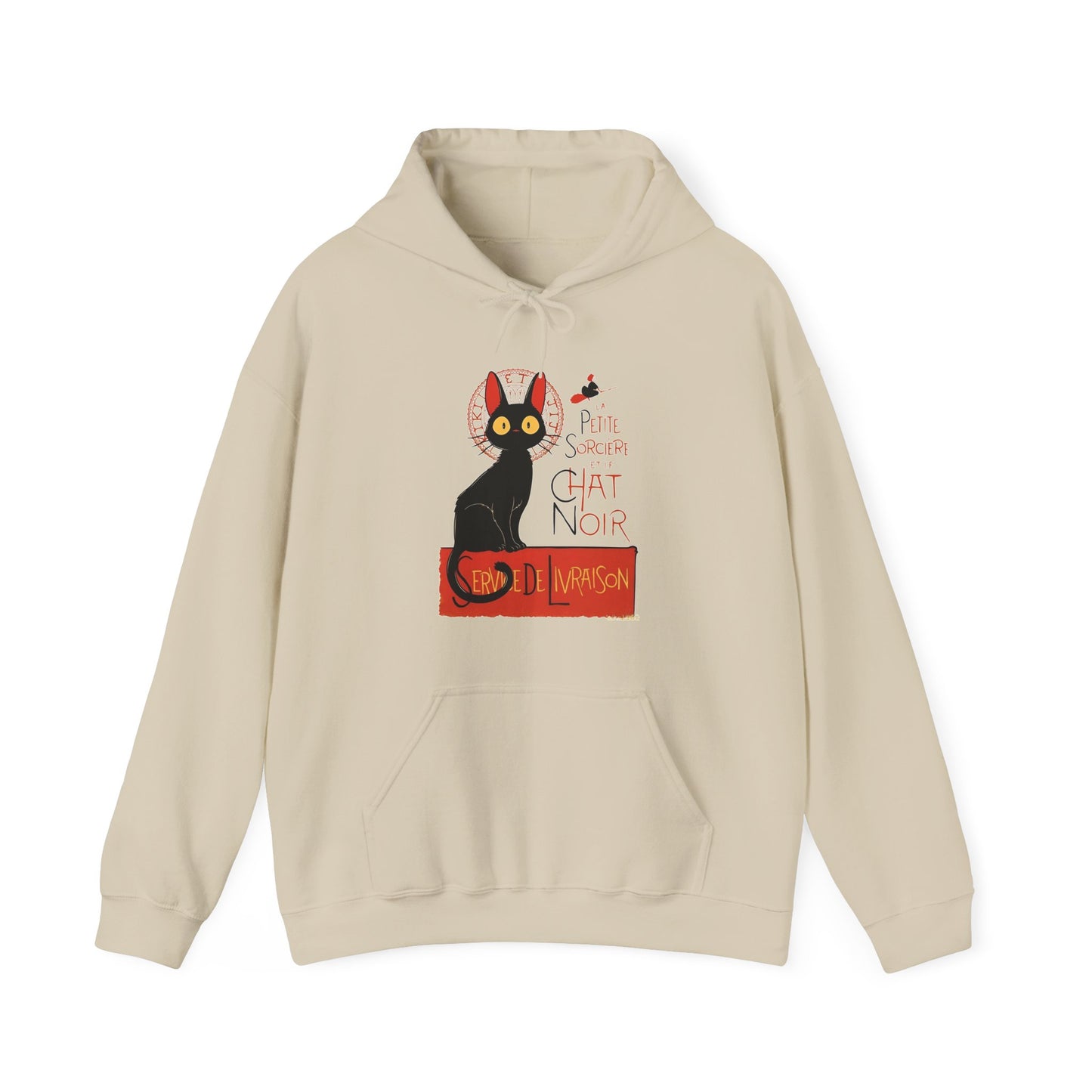 Kiki's Delivery Service Hoodie – 100% Cotton Studio Ghibli Anime Pullover | Service de Livraison
