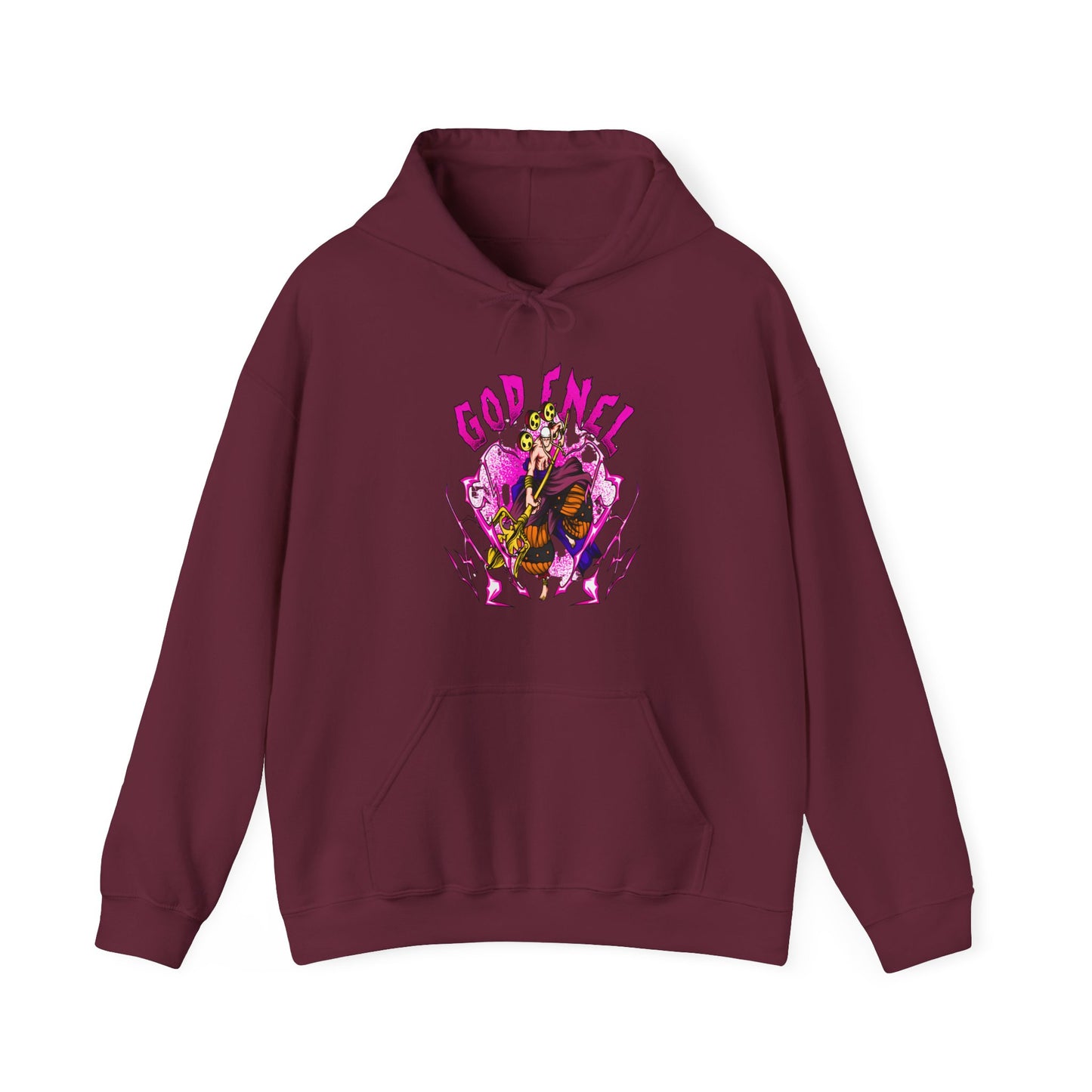 God Enel One Piece Hoodie – 100% Cotton Anime Hoodie Featuring Skypiea’s Thunder God