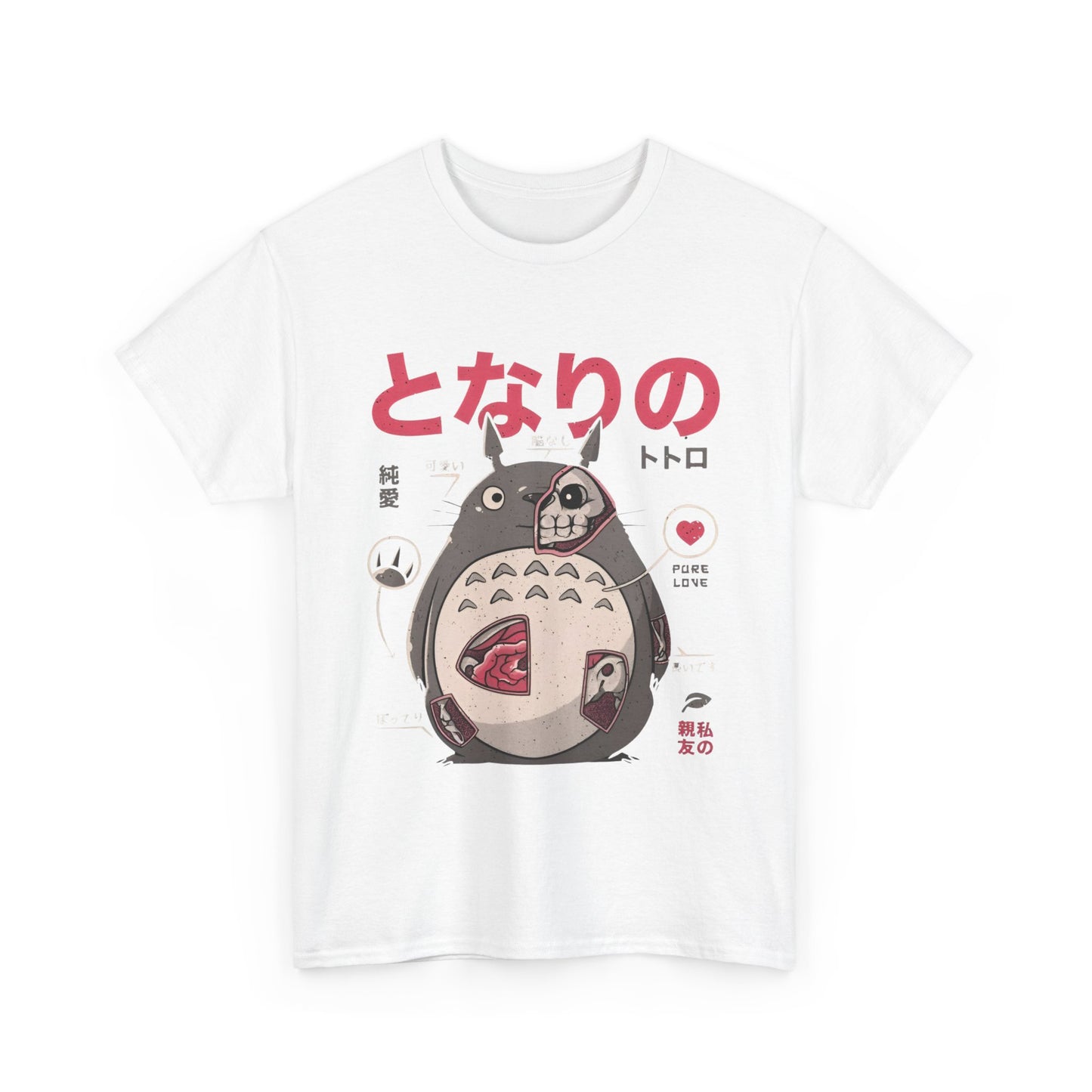Totoro Anatomy T-Shirt – 100% Cotton Studio Ghibli Anime Tee