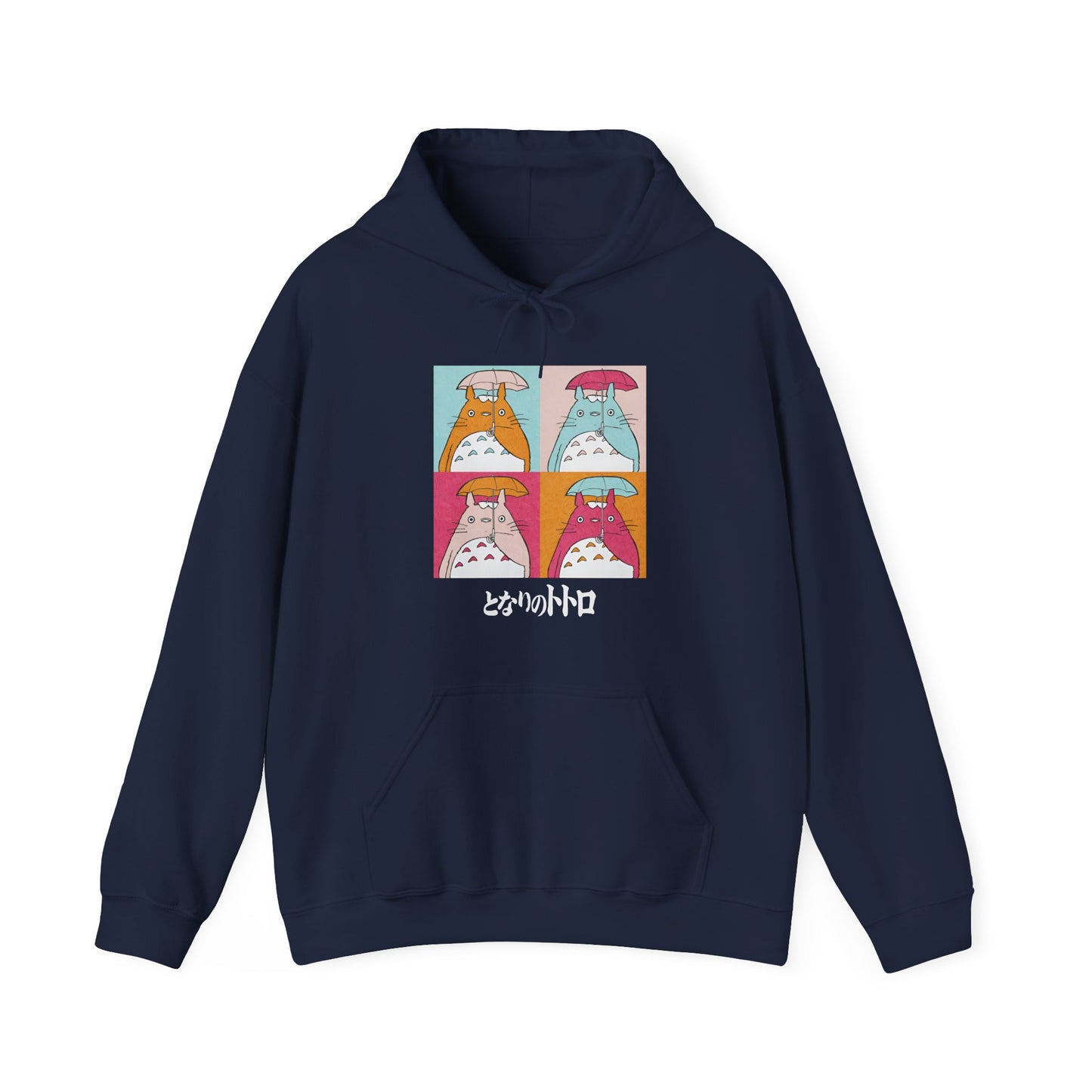 Totoro Aesthetic Art Collage Hoodie – 100% Cotton Studio Ghibli Anime Hoodie