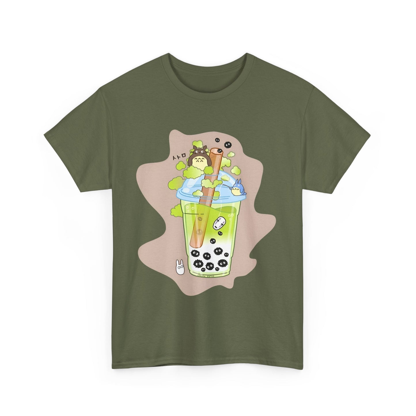 Ghibli Characters Smoothie T-Shirt | 100% Cotton Studio Ghibli Anime Tee