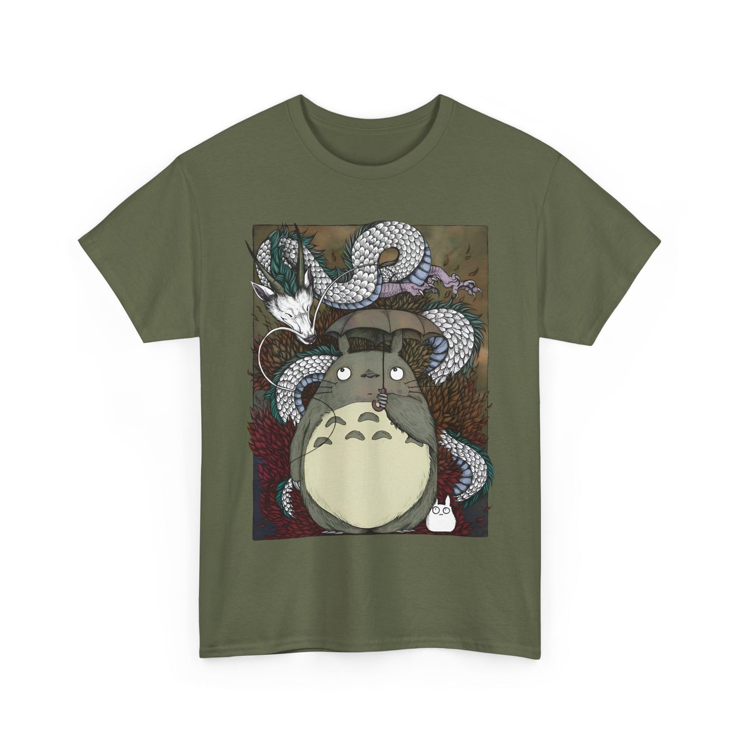 Totoro Haku Dragon T-Shirt | 100% Cotton Studio Ghibli Anime Tee