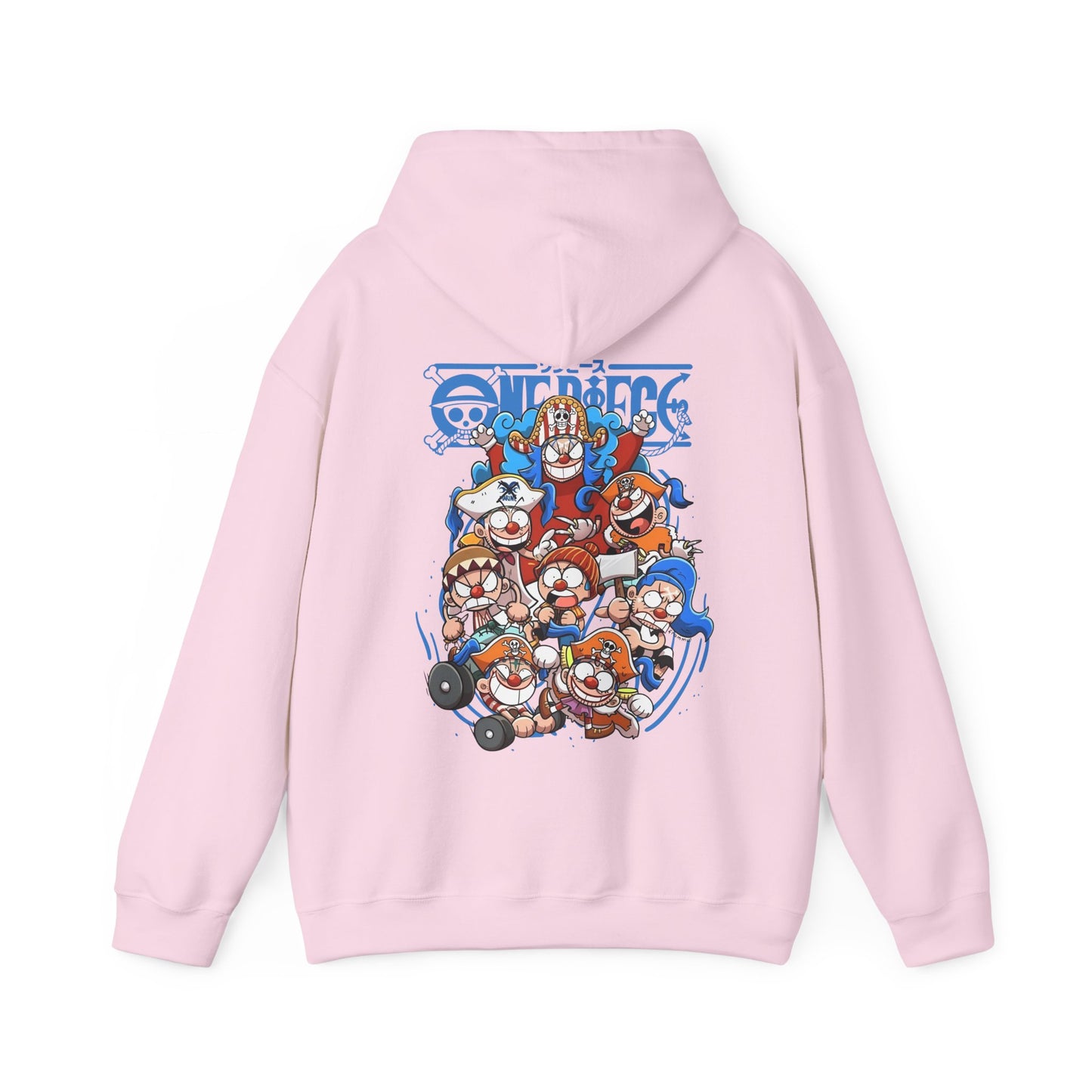 Buggy the Star Clown Back Print Hoodie – 100% Cotton One Piece Anime Streetwear