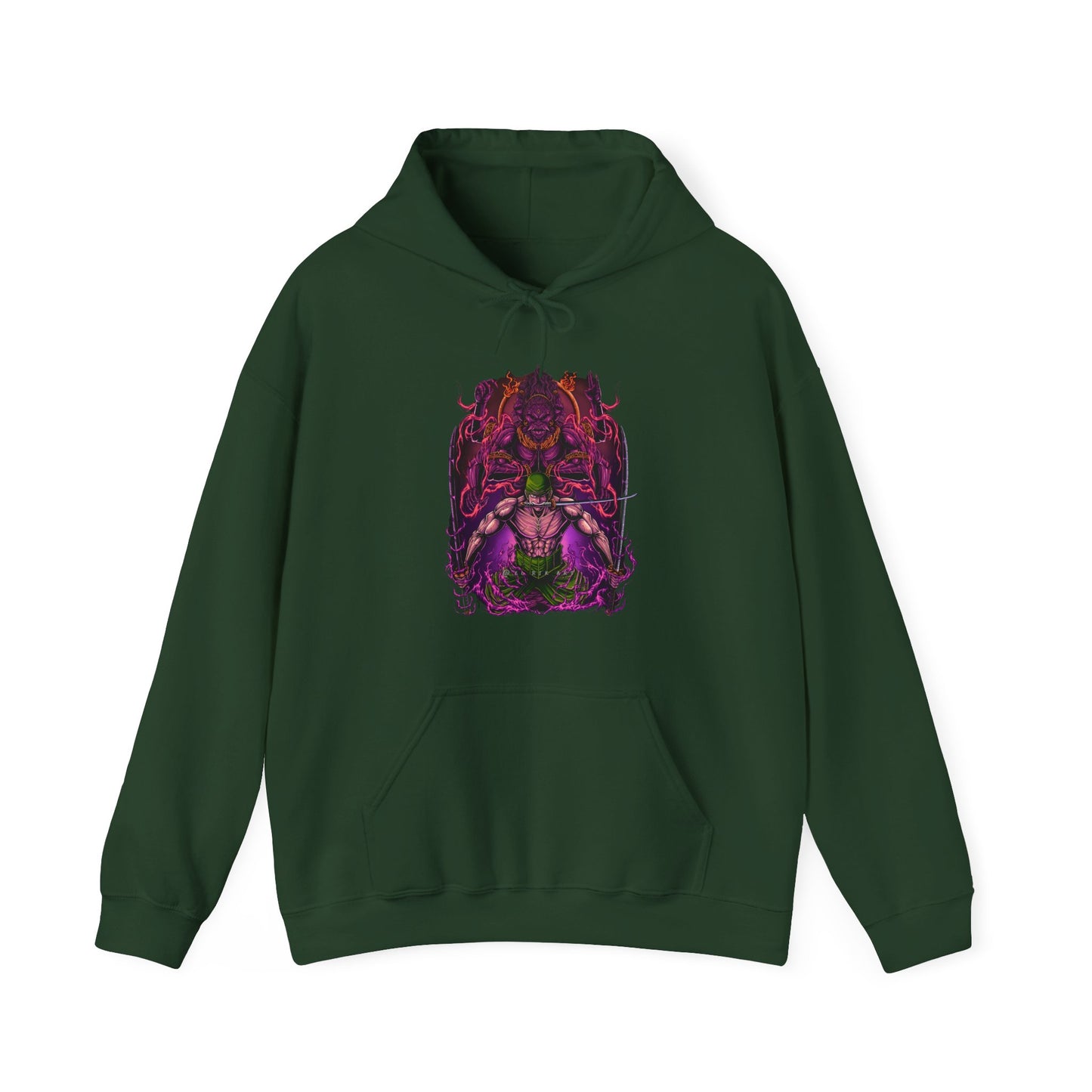 Roronoa Zoro Hoodie – 100% Cotton One Piece Anime Pullover for Fans
