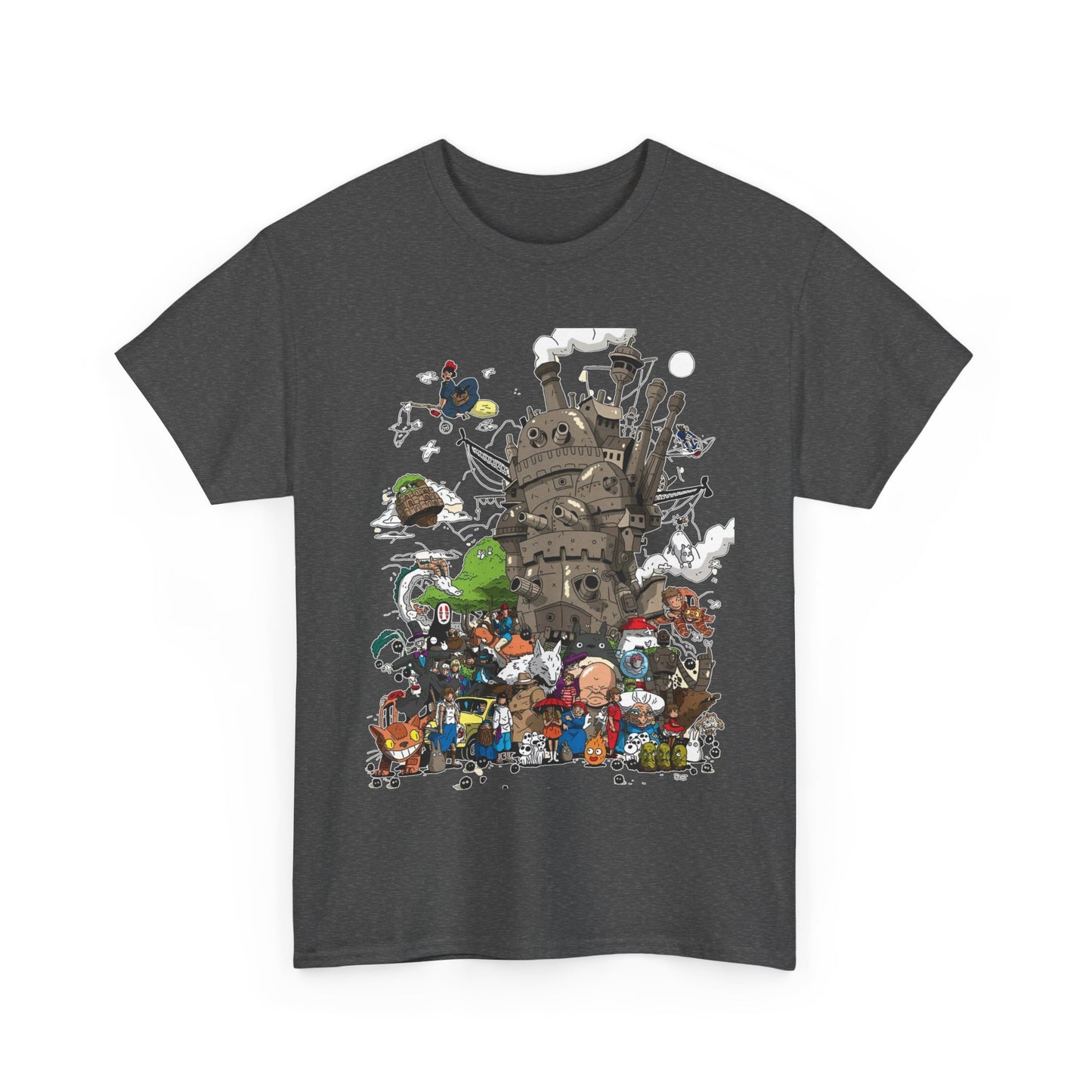 All Ghibli Characters T-Shirt – 100% Cotton Anime Fan Tee