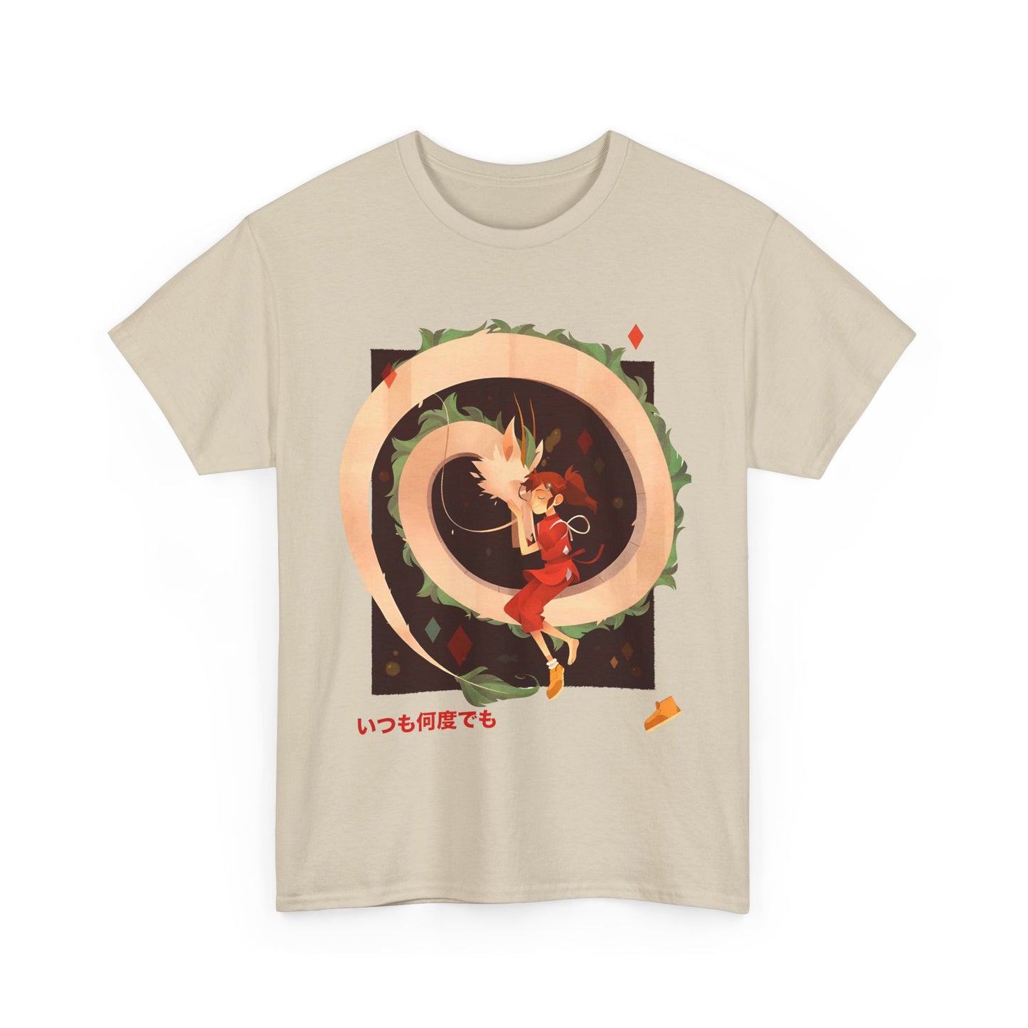 Chihiro and Haku T-Shirt – Ghibli Anime Cotton Tee for Fans
