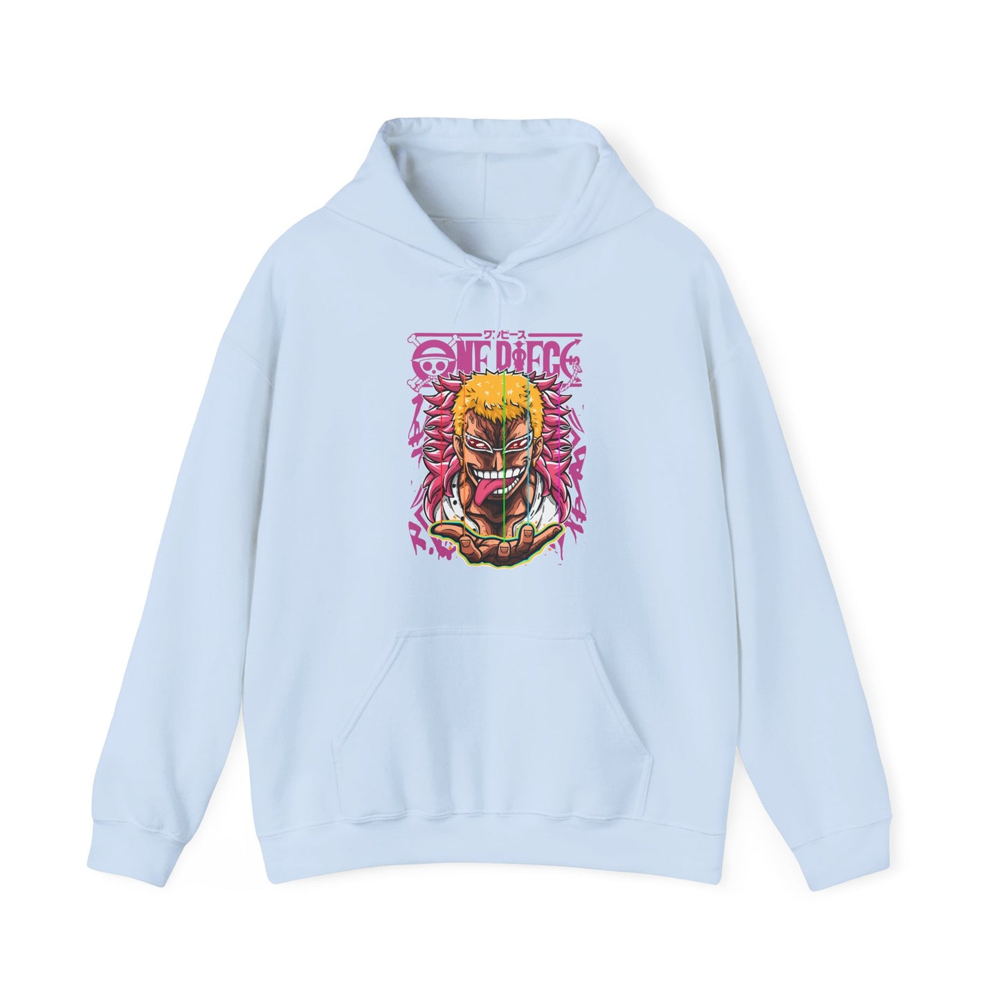 Donquixote Doflamingo One Piece Hoodie – 100% Cotton Anime Sweatshirt for Fans
