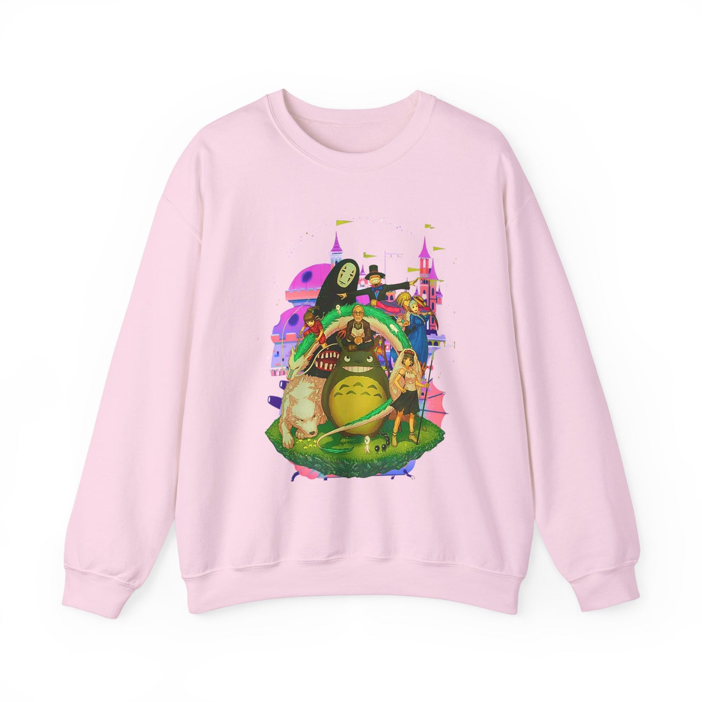 Hayao Miyazaki Characters Sweatshirt – 100% Cotton Studio Ghibli Anime Pullover