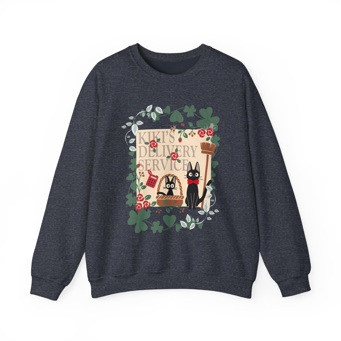 Kiki’s Delivery Service Sweatshirt – 100% Cotton Studio Ghibli Pullover for Anime Fans