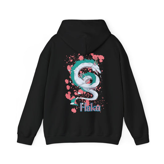 Haku Back Print Hoodie – 100% Cotton Spirited Away Dragon Hoodie | Studio Ghibli Anime Sweater
