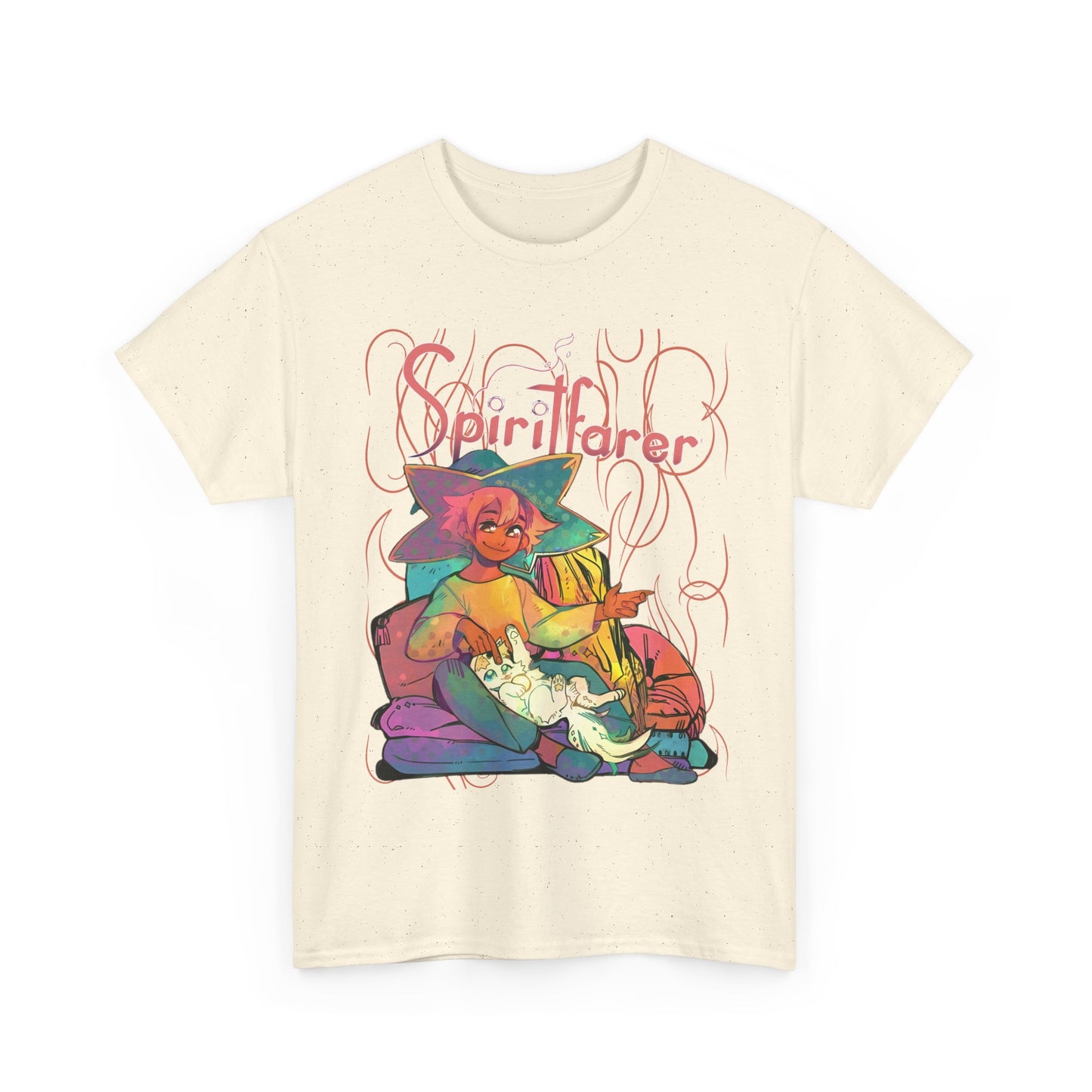 Spiritfarer T-Shirt – 100% Cotton Indie Game Tee Featuring Stella and Daffodil