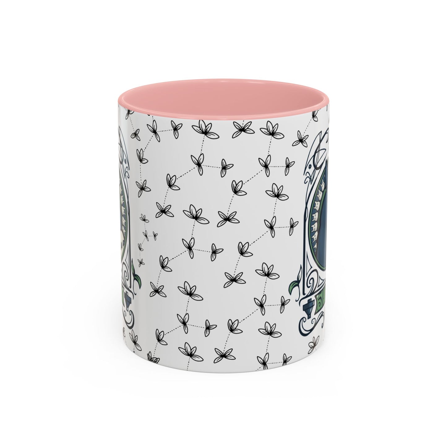 Totoro Spirited Ghibli Accent Handle Mug – 11oz & 15oz Anime Cup – Studio Ghibli Coffee Gift