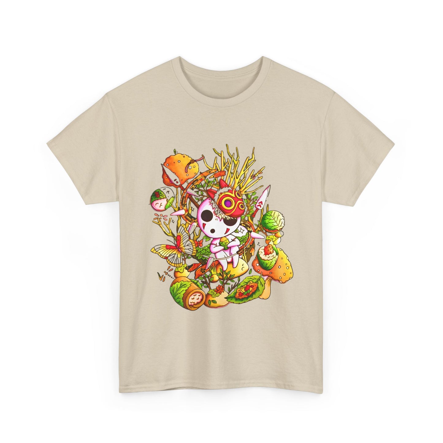 Kodama Picture Ghibli T-Shirt | 100% Cotton Princess Mononoke Anime Tee