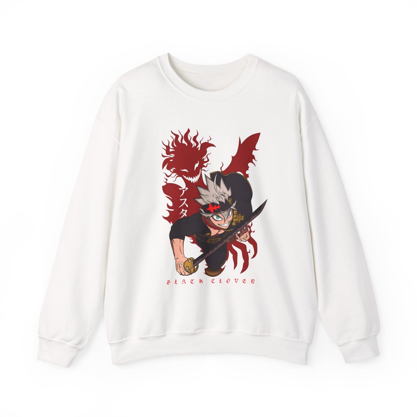 Asta Black Clover Sweatshirt – 100% Cotton Anime Pullover for True Magic Knight Fans