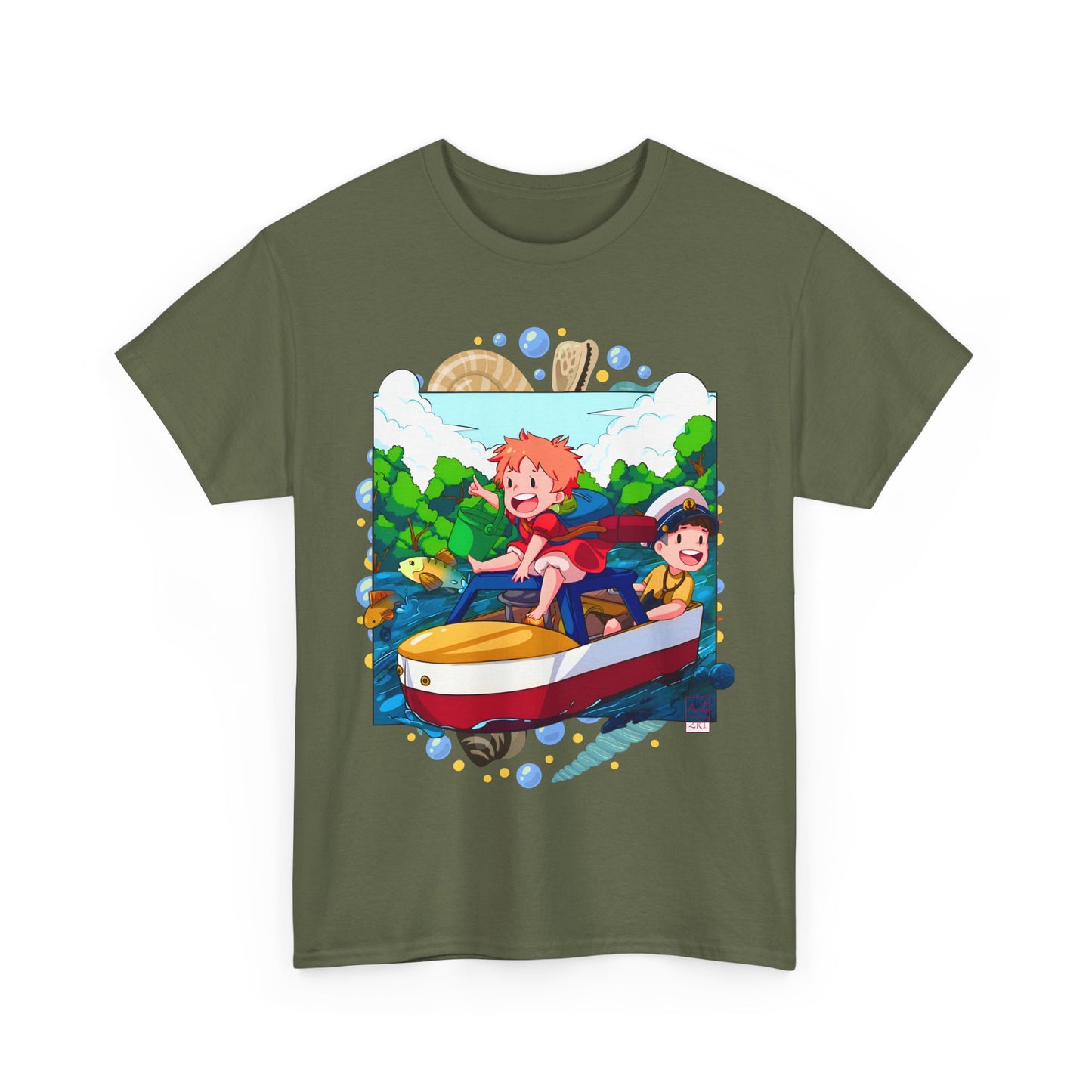 Ponyo Art T-Shirt – 100% Cotton Studio Ghibli Anime Tee