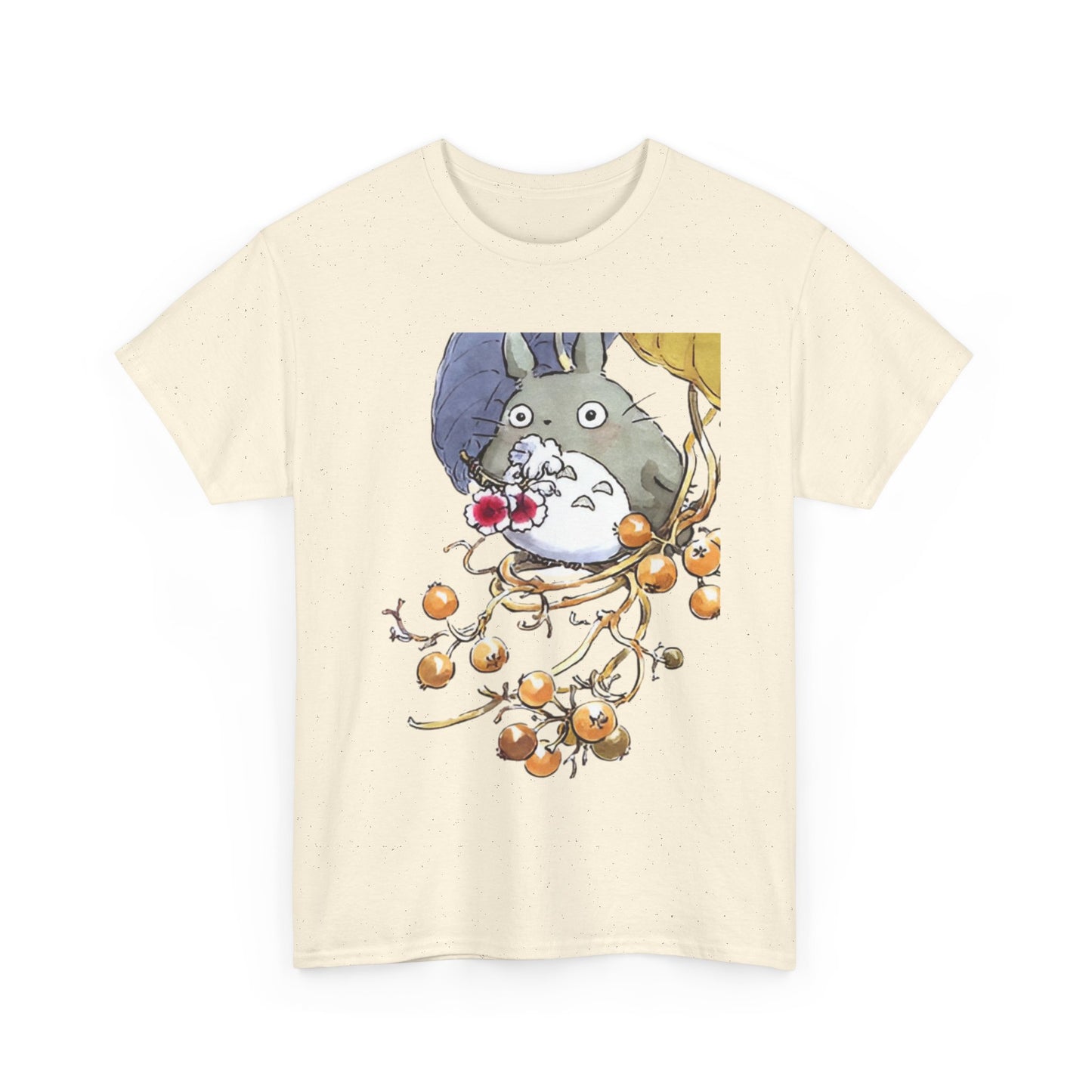 Totoro Sweet Art Shirt – Cute Studio Ghibli Cotton T-Shirt for Anime Fans