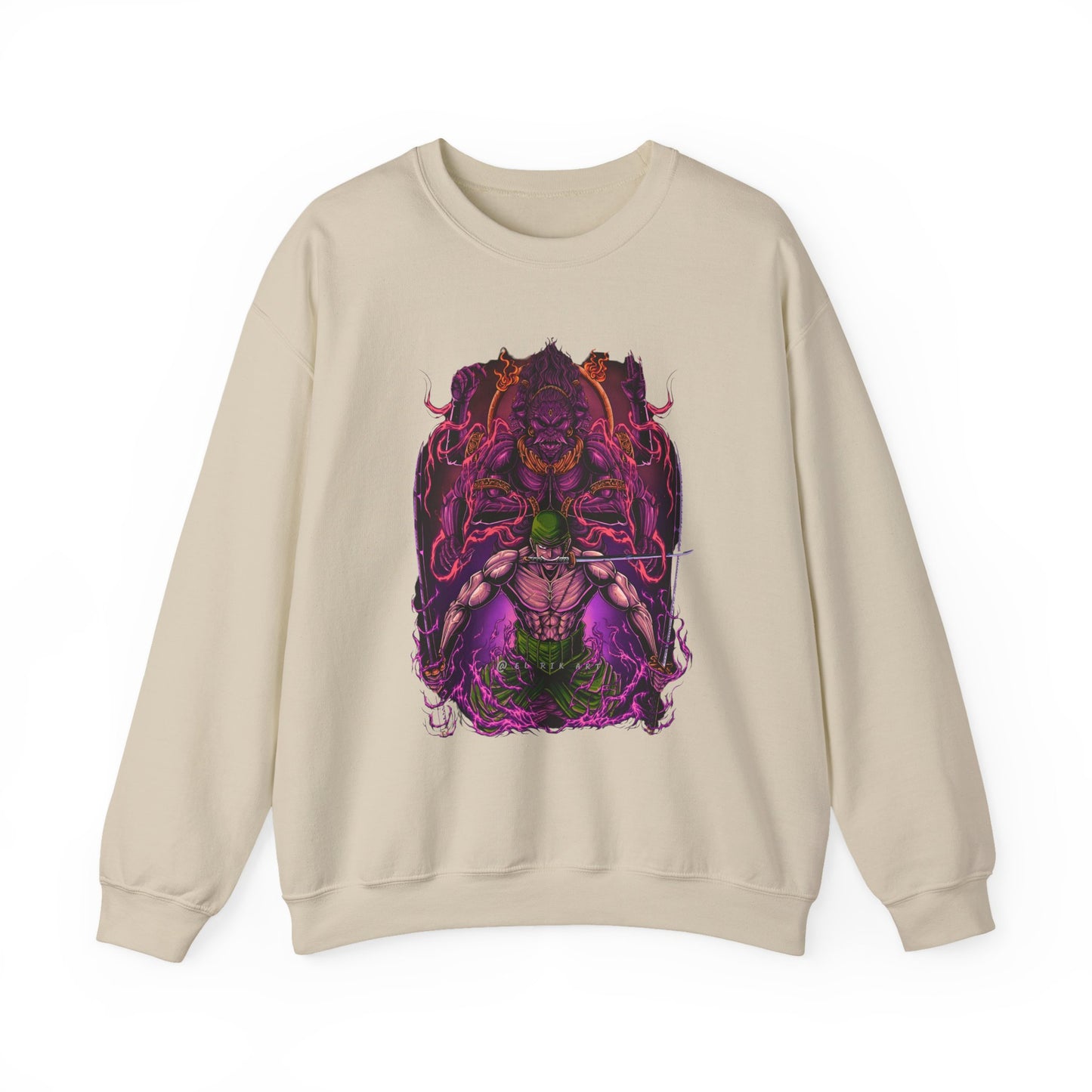 Roronoa Zoro Sweatshirt – 100% Cotton One Piece Anime Crewneck