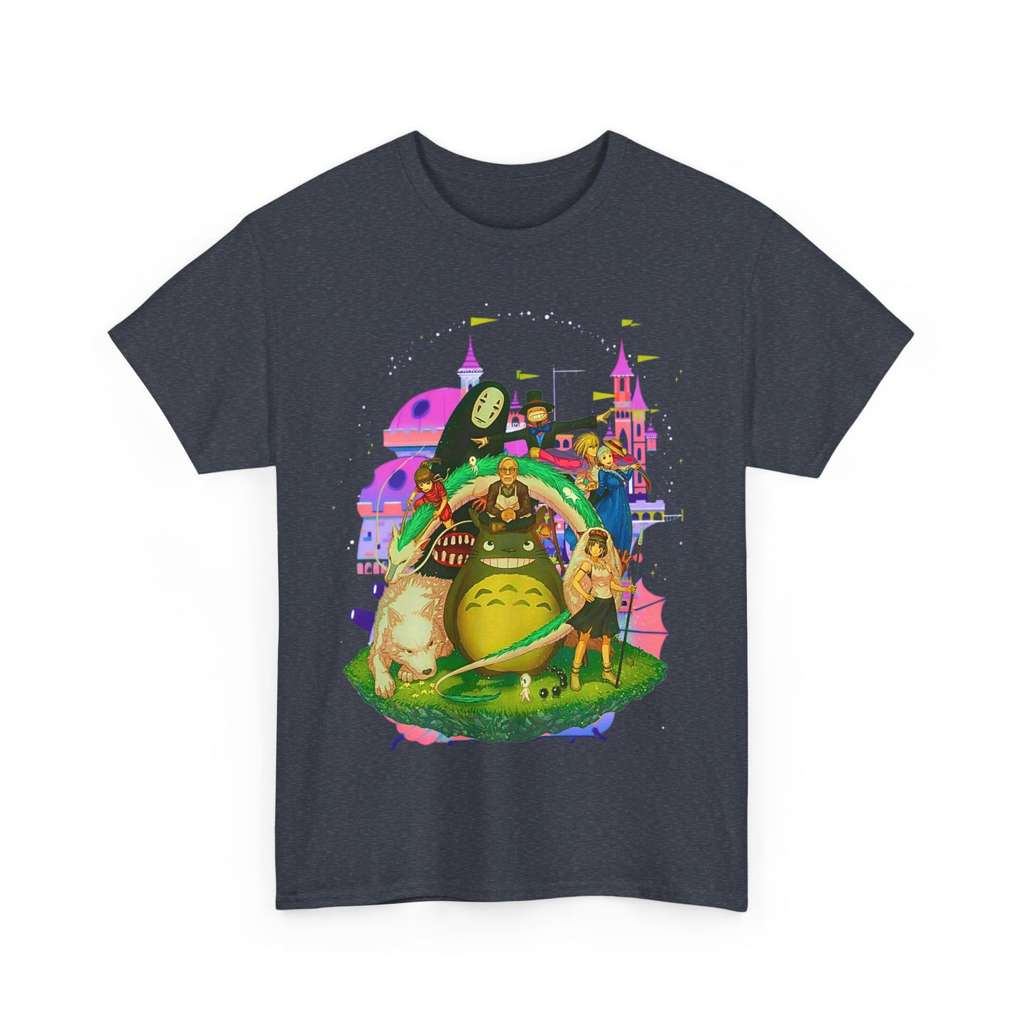 Hayao Miyazaki Characters T-Shirt – 100% Cotton Studio Ghibli Anime Tee