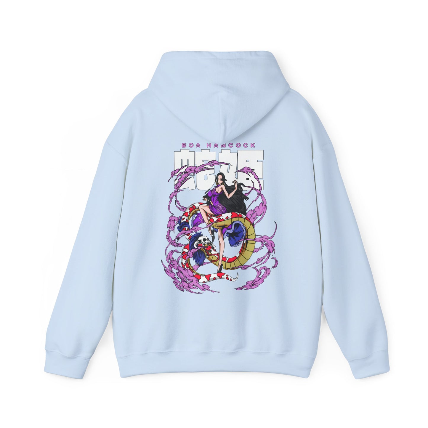 Boa Hancock Back Print Hoodie – 100% Cotton One Piece Anime Sweatshirt
