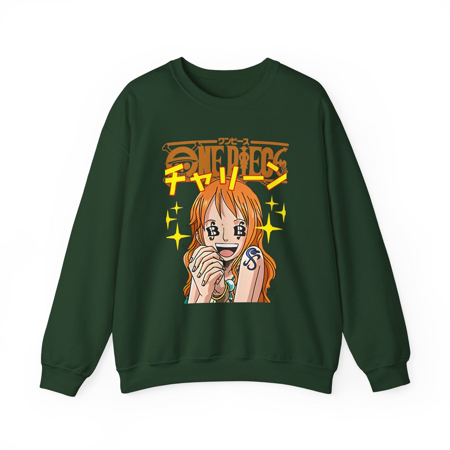 Nami One Piece Sweatshirt – 100% Cotton Anime Pullover for Straw Hat Fans