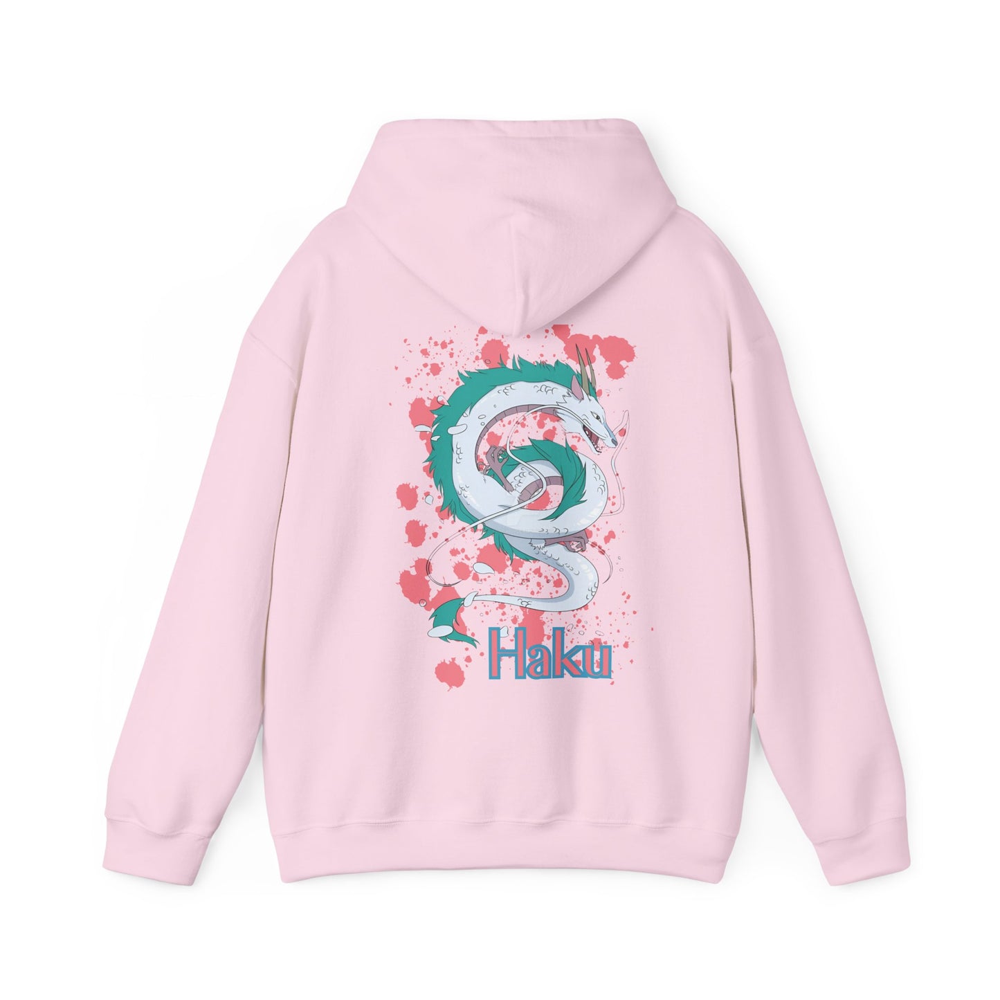 Haku Back Print Hoodie – 100% Cotton Spirited Away Dragon Hoodie | Studio Ghibli Anime Sweater