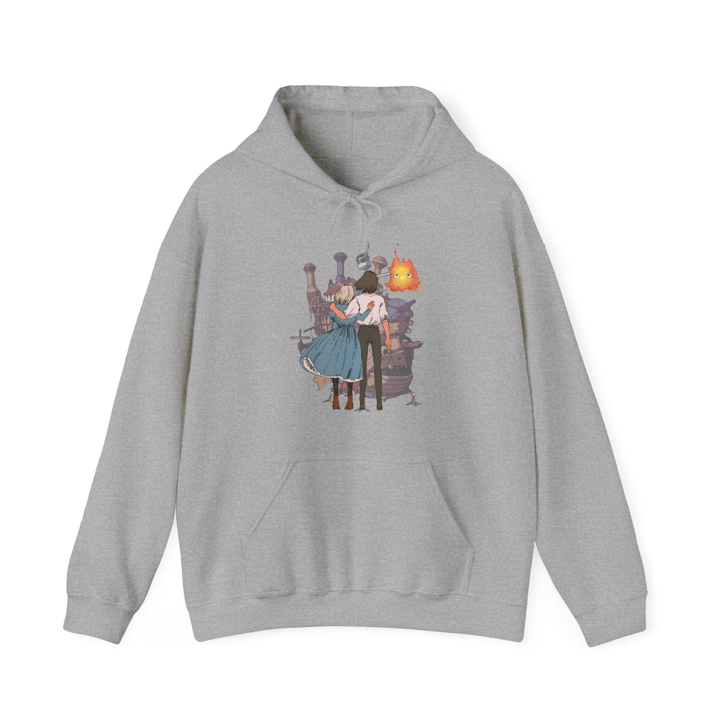 Howl's Moving Castle Love Hoodie – 100% Cotton Studio Ghibli Anime Pullover