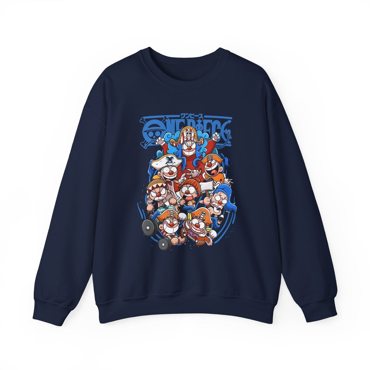 Buggy the Star Clown One Piece Sweatshirt – 100% Cotton Anime Pullover for One Piece Fans