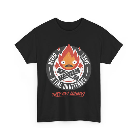 Calcifer Studio Ghibli T-Shirt 100% Cotton Anime Tee