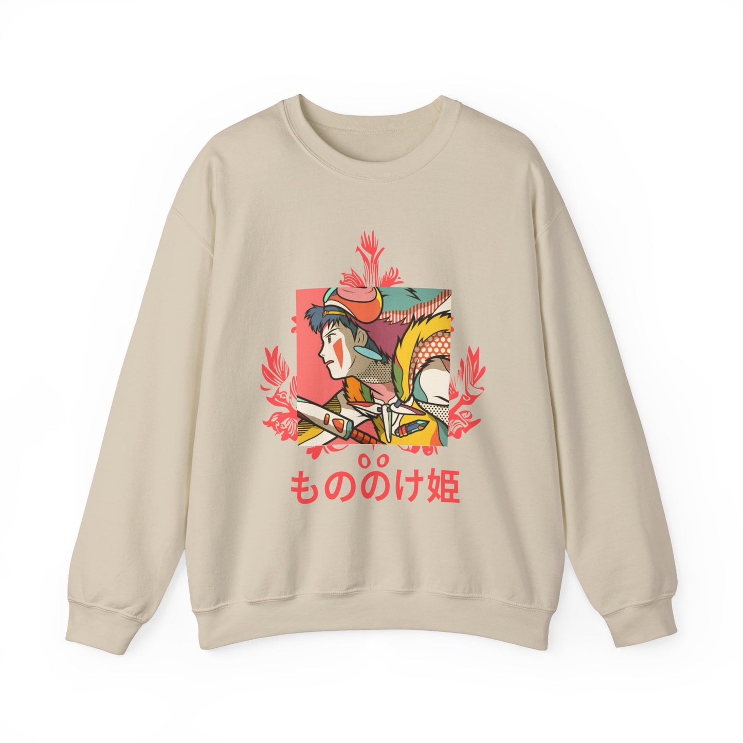 Princess Mononoke Studio Ghibli Sweatshirt – 100% Cotton Anime Pullover for True Ghibli Fans